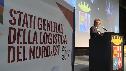 Zeno D'Agostino (Presidente Autorità sistema portuale Mare Adriatico Orientale) interviene nel corso degli Stati generali della logistica del Nordest - Venezia 26/10/2017